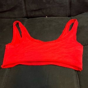 Red tank top